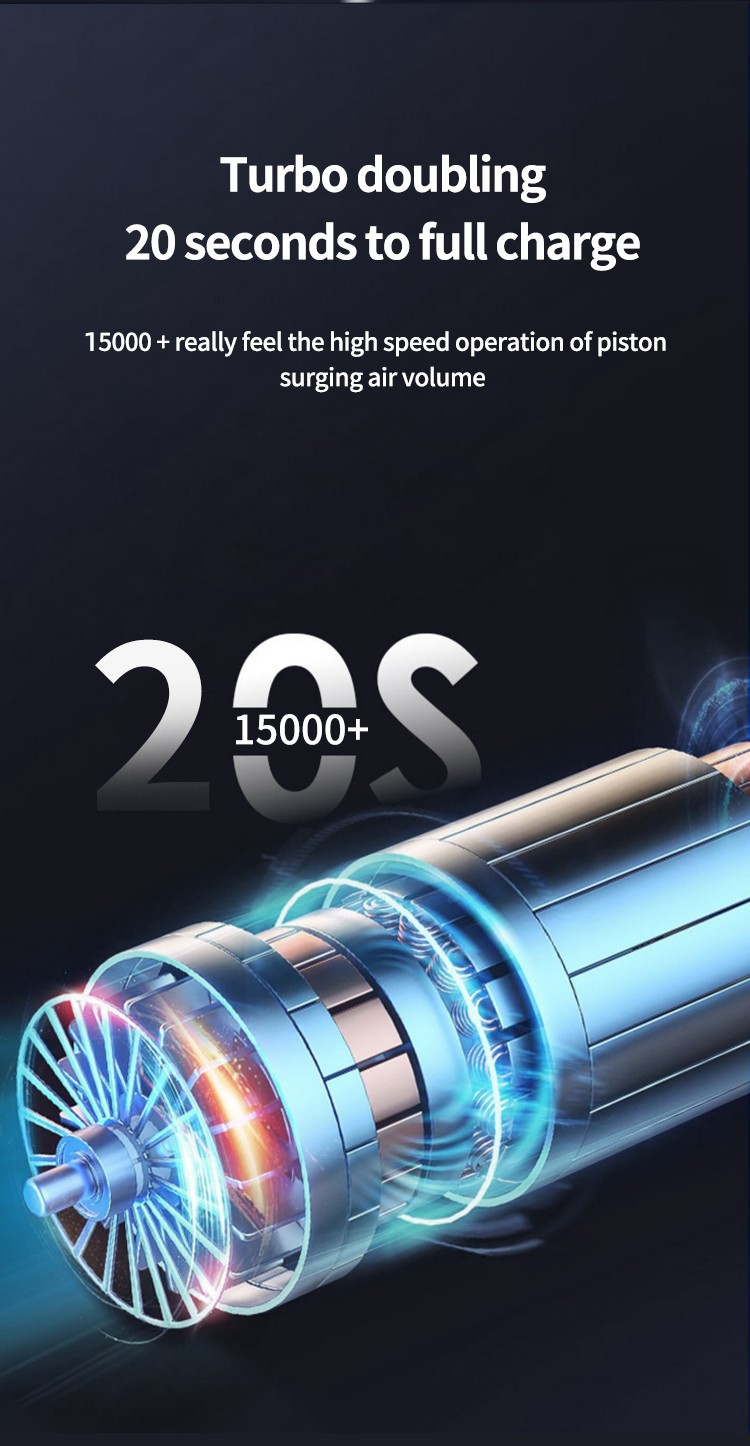 Cross-Border Car Air Pump Fast Charging Car Tire Air Pump Mountain Bike Inflatable Bed Swimming Ring Electric Air Pump