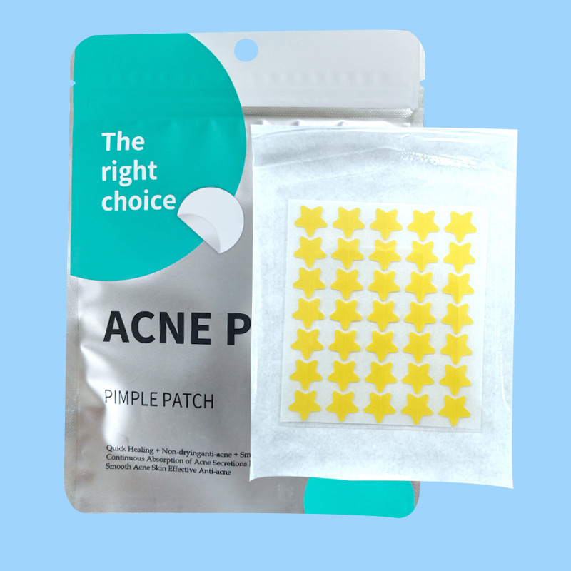 ACNE PATCH スターアクネパッチ ハイドロコロイド吸収性ニキビパッチ 膿吸収性フルカラーカラー五芒星ニキビパッチ|undefined
