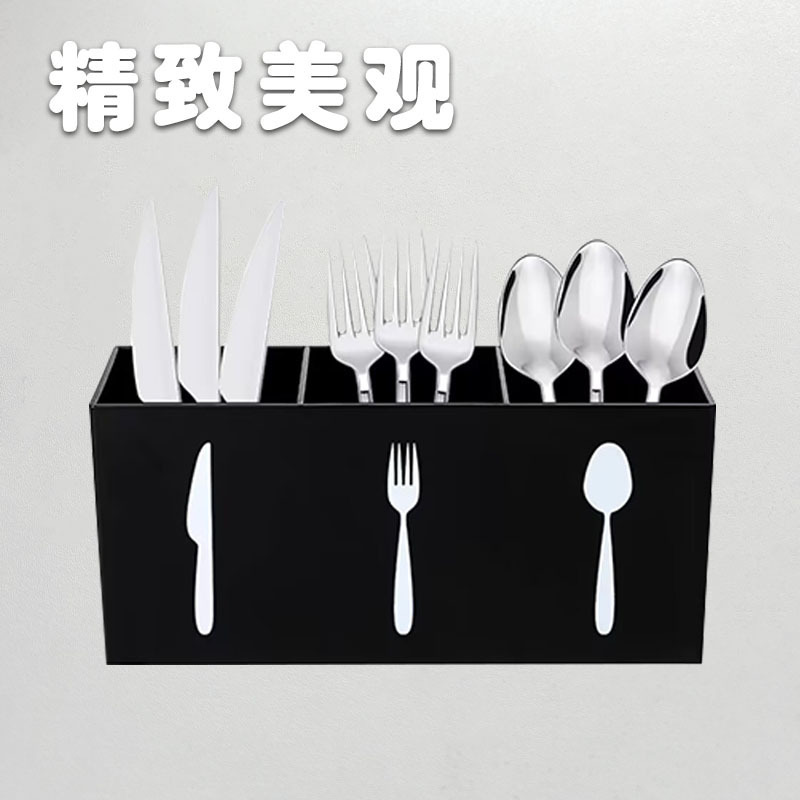 竹製箸入れ収納ケース食器ナイフフォークスプーン収納筒キッチン竹木ラウンド水切り箸ケージ収納ケース|undefined