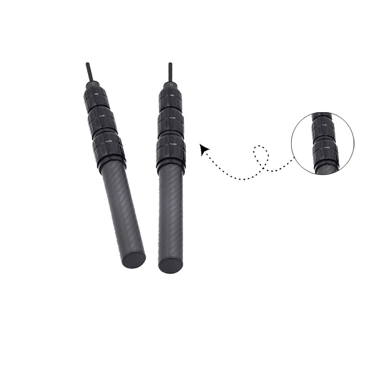 Прямая поставка с фабрики, телескопическая удочка из углеродного волокна с несколькими секциями, настраиваемая длина, многофункциональная удочка из углеродного волокна, регулируемая по мере необходимости.