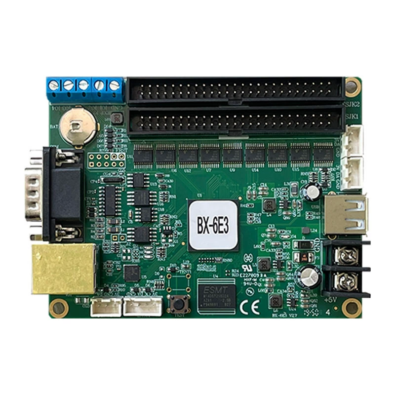 仰邦 BX-6E3 indoor scrolling single and double color LED display screen network port USB drive control card advertising motherboard wifi