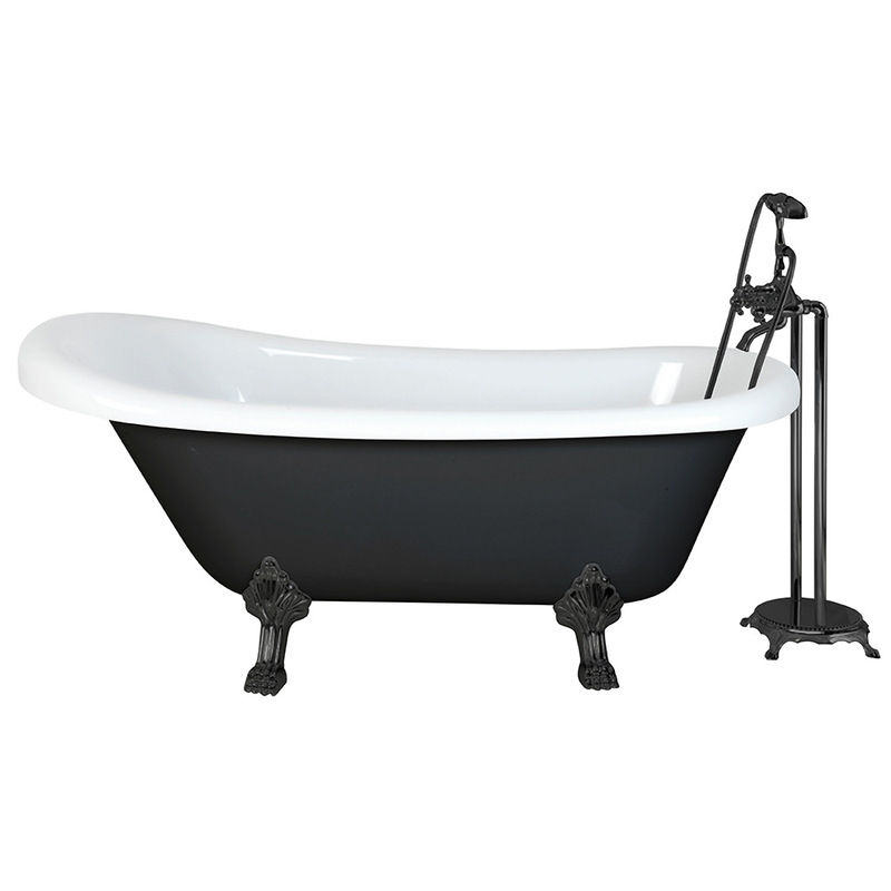Black and White European Style Classic Princess Bathtub Acrylic Zinc Alloy Tiger Feet Bathtub Household Adult Bathtub Black and White European Style Classic Princess Bathtub Acrylic Zinc Alloy Tiger Feet Bathtub Household Adult Bathtub