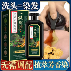 南京同仁堂一洗就黑600毫升萃取泡泡直萃染发剂遮盖白发清水染发