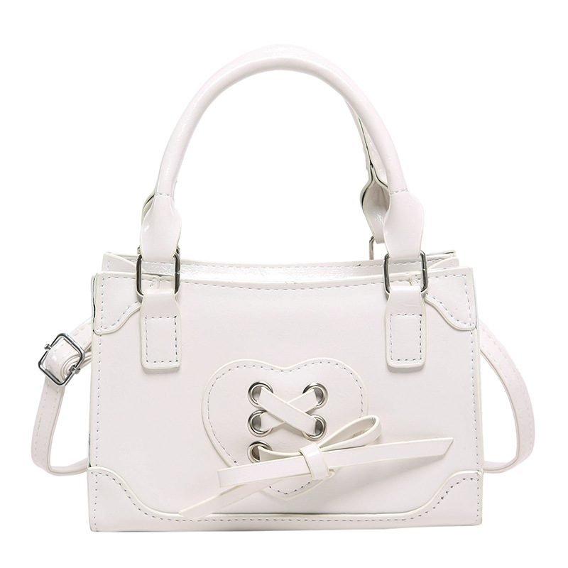 2024 invierno nuevo bolso de arco de gran capacidad en forma de corazón bolso de moda de mujer de gran capacidad bolso cuadrado