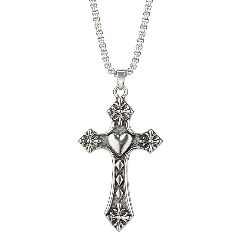 Collana con pendente croce amore personalizzata uomo donna_voghion.com