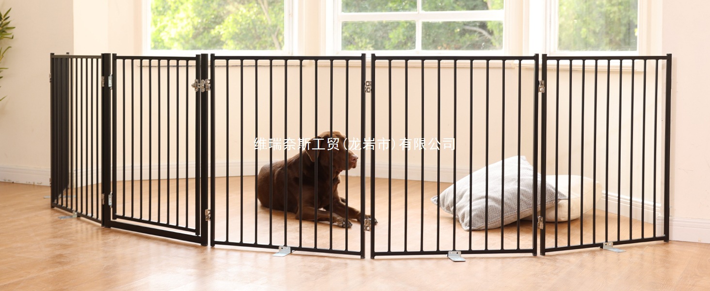 free standing dog gate indoor folding puppy fence foldable pet gate outdoor freestanding