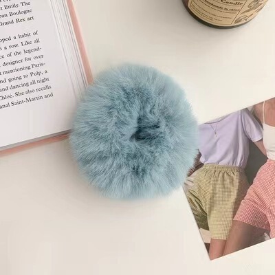 イミテーションラビットファードーナツヘアバンドミンクヘアロープ毛皮の帽子多用途ぬいぐるみヘアロープ日本と韓国のファッションヘッドアクセサリー|undefined