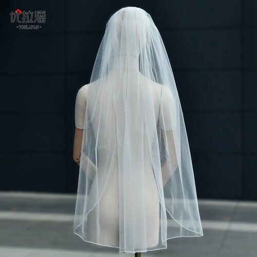 Youlapan Bridal Church Overlock Veil Simple Naked Overlock Veil Material Bridal Wedding Veil Batch V14