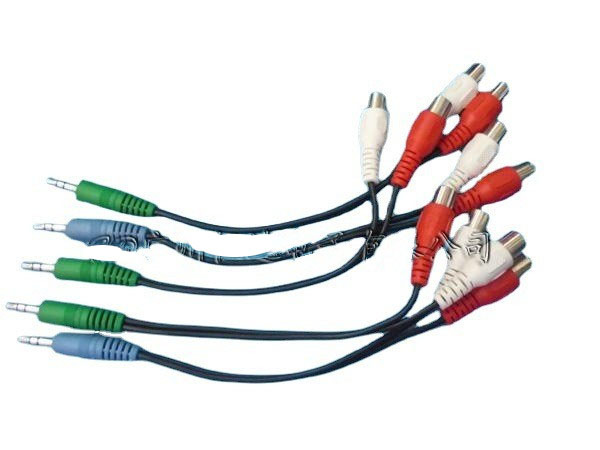 音频线，3.5转2RCA母头线