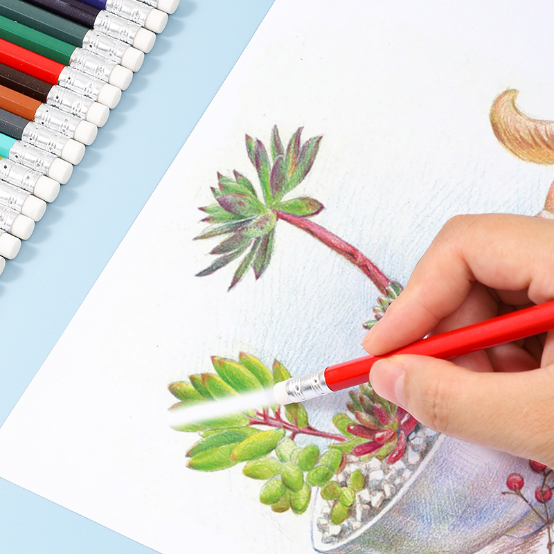 方鱼/FreeFish 世界名画彩色铅笔可擦绘画儿童DIY美术涂鸦学生