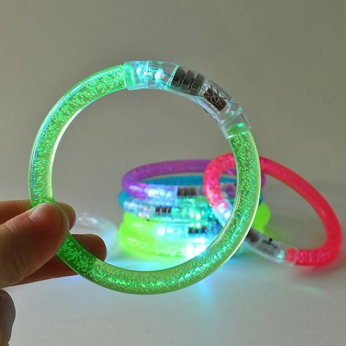 Acrylic Light-Up Bracelet LED Colorful Bracelet Small Toy Street Stall Scan-and-Sell Small Gift Shining Decorative Accessory