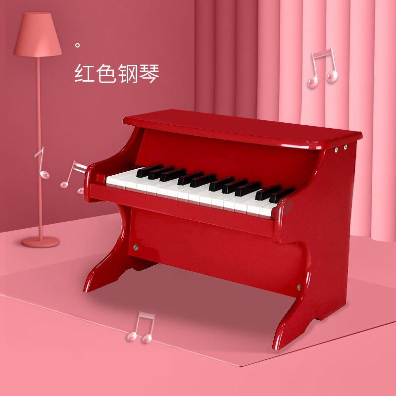 Fábrica directa de bebés piano de madera para niños piano electrónico puede tocar música de puzzle juguetes de madera