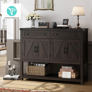 Cross-Border Amazon Panel Furniture Sideboard Household Multi-Functional Kitchen Classification Storage Cabinet Side Table with Drawers