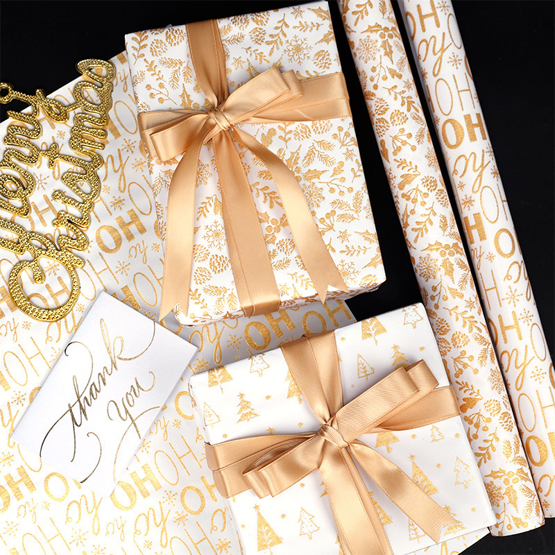 Explosiones transfronterizas de gran tamaño de serie de alta gama de copolímero caja de regalo de Navidad embalaje de papel de papel embalaje de regalo