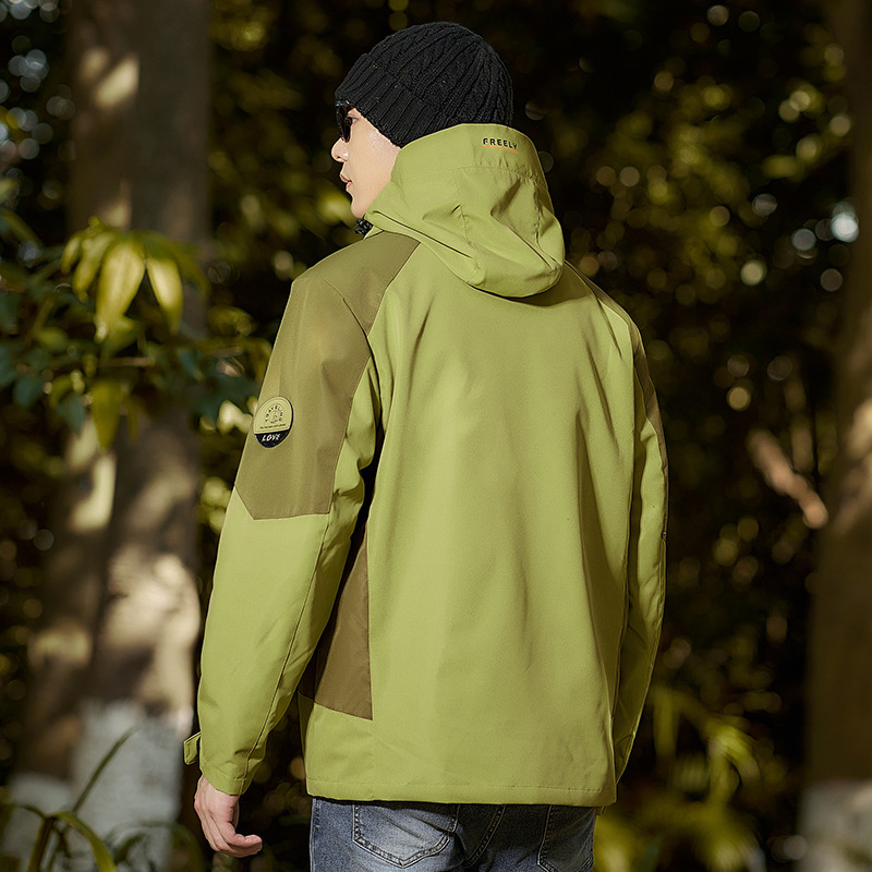 23 años de pareja vestir hombre 3 - en - 1 chaqueta desmontable mujer invierno impermeable a prueba de viento invierno invierno