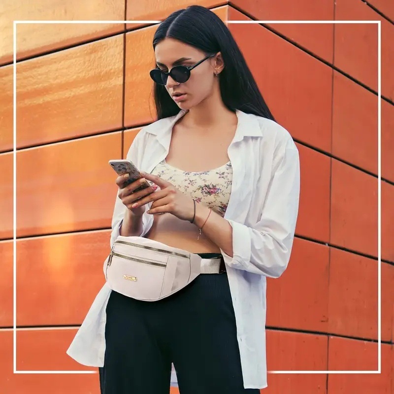 Bolsa de cintura deportiva transfronteriza de alta capacidad multifuncional nueva moda bolso de teléfono móvil negocio billetera
