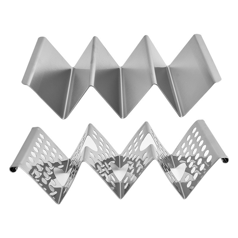 Transfronterizo en stock w acero inoxidable mexicano pancake rack 430 acero inoxidable taco rack