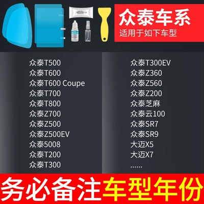 Rearview mirror rainproof sticker, Rearview mirror rainproof film, anti-fog - zotye-exclusive-rearview-mirror-side-window-test-film-total-of-5-pieces