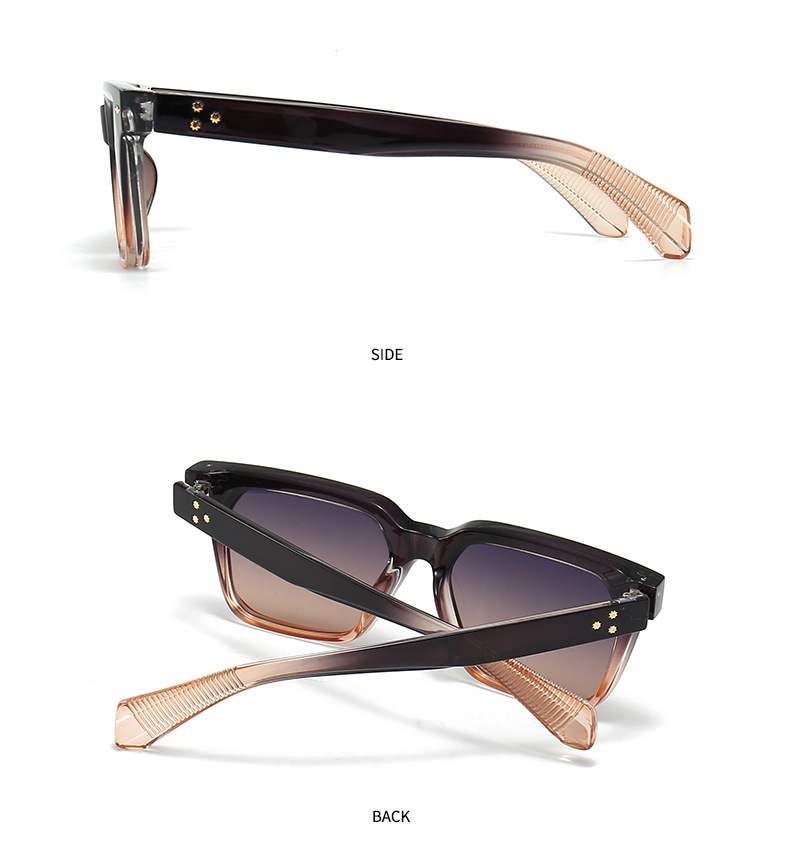 Nouvelles lunettes de soleil carrées papillon pour hommes, défilé de mode européen et américain, lunettes de soleil à la mode, lunettes de soleil transfrontalières 3407_voghion.com