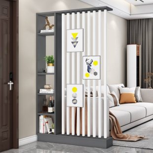 Ft Simple Modern New Chinese Style Small Apartment Household Ending Door Screen Partition Entrance Cabinet Living Room Door Covering Set