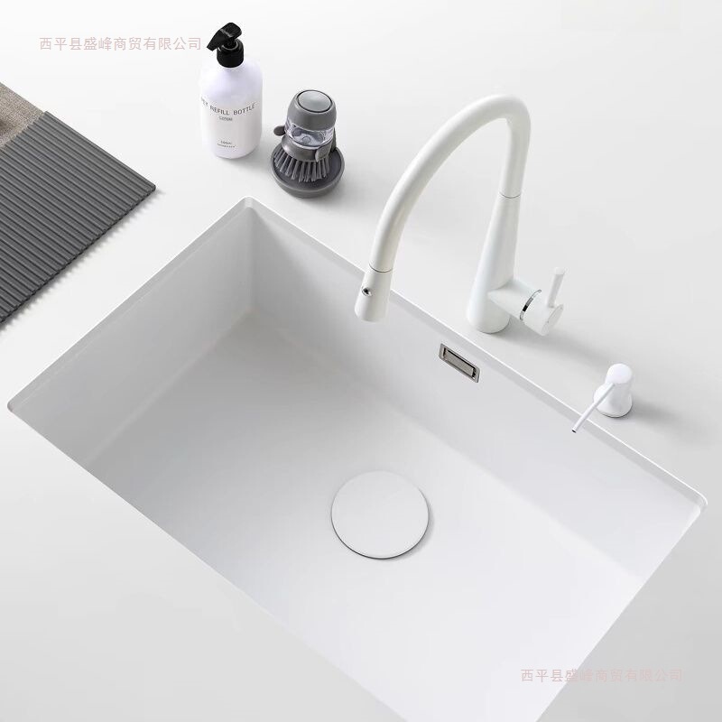Kitchen 304 White Square Stainless Steel Sink Large Single Basin Handmade Undermount Sink Wash Basin Dishwashing Kitchen 304 White Square Stainless Steel Sink Large Single Basin Handmade Undermount Sink Wash Basin Dishwashing