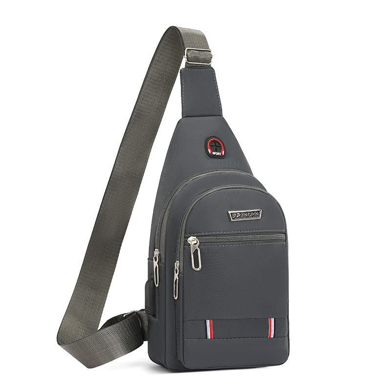 Moda transfronteriza bolso de pecho de los hombres nueva bolsa de mensajero de hombro casual Oxford tela moda simple bolsa de pecho mochila portátil