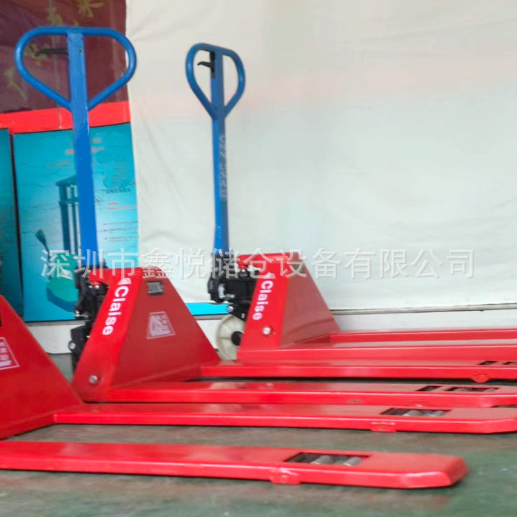 奥津低放型手动叉车超低35mm手拉液压叉车托盘车地牛搬运车