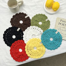 2025年新款韩版纯手工钩花编织发圈女高级感百搭镂空花边头饰发圈