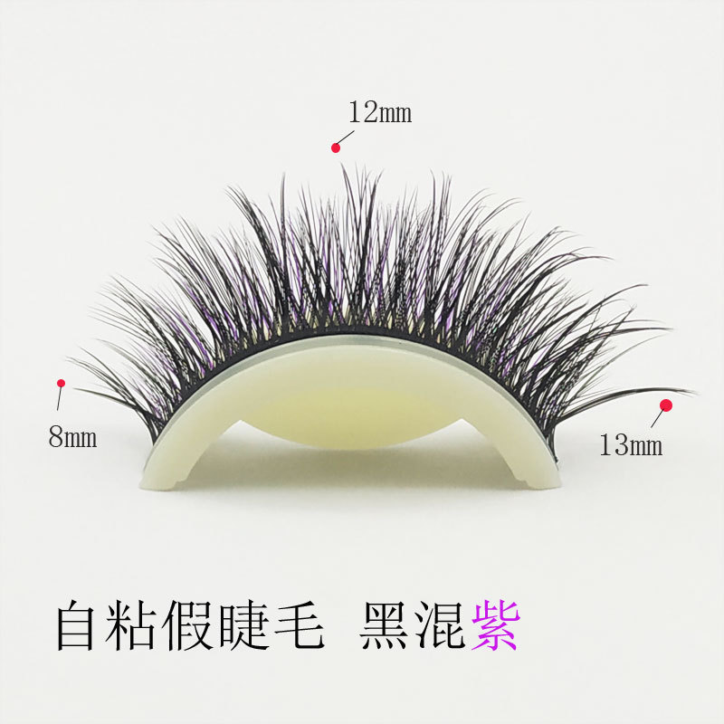 Pequeño diablo 3D auto-adhesivo pestañas pegamento libre Super pegajoso segundo desgaste grueso simulación natural simple rizado hadas falsas pestañas