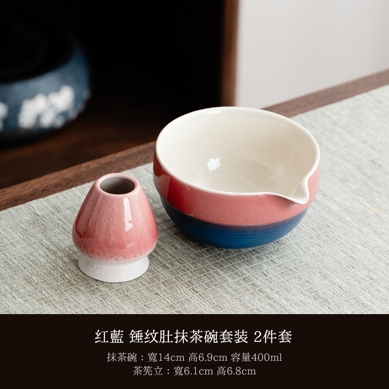 日本和风抹茶碗打抹茶工具点茶碗抹茶杯搅拌器茶筅器具套装礼盒装|undefined