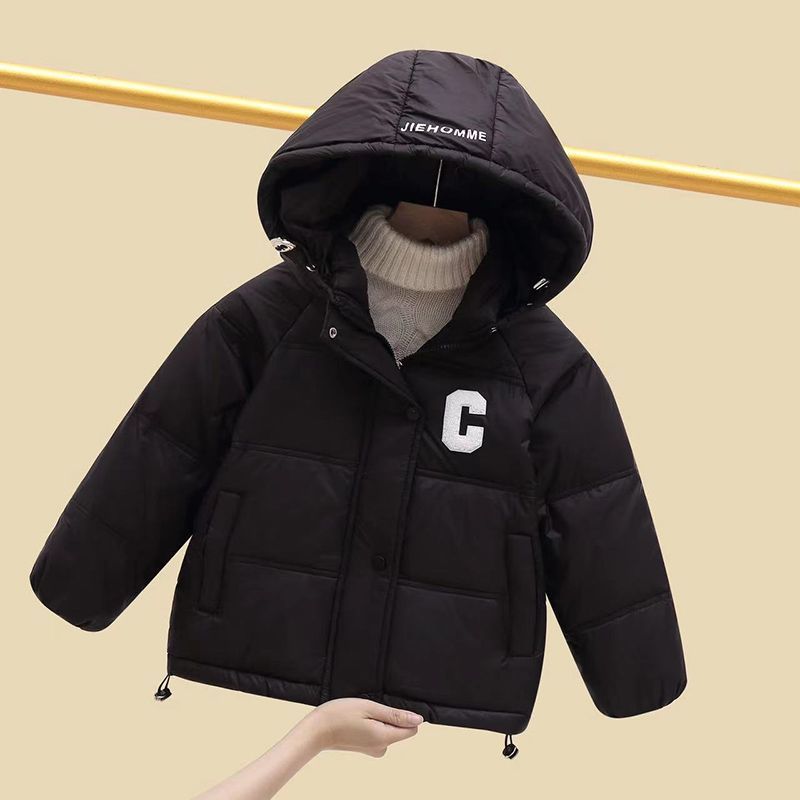 Invierno niñas de pluma de algodón 2024 acelerar la ropa de algodón para niños chaqueta de algodón para niños chaqueta con capuzas