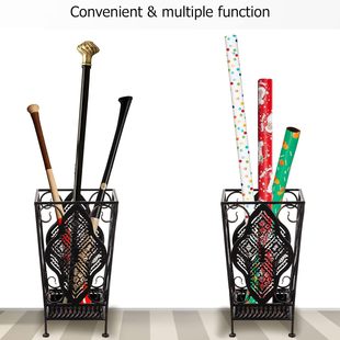 Umbrella Stand Metal Entrance Hallway Umbrella Holder Hotel Lobby Convenience Umbrella Storage Rack