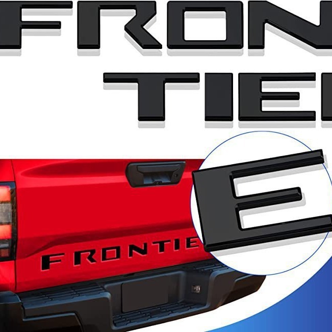 Suitable for Nissan FRONTIER trunk car logo ABS pickup truck modification labeling groove car logo plastic labeling Suitable for Nissan FRONTIER trunk car logo ABS pickup truck modification labeling groove car logo plastic labeling