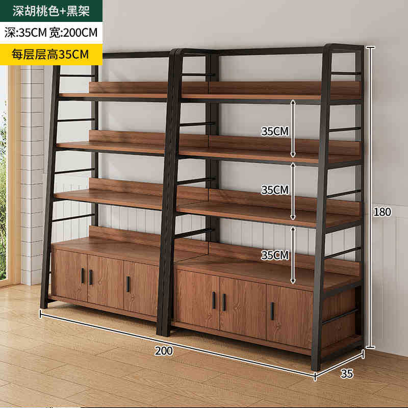 Estante simple estante de almacenamiento de múltiples capas estante de exhibición sala de estar estantería hogar dormitorio piso gabinete de almacenamiento sub-estante