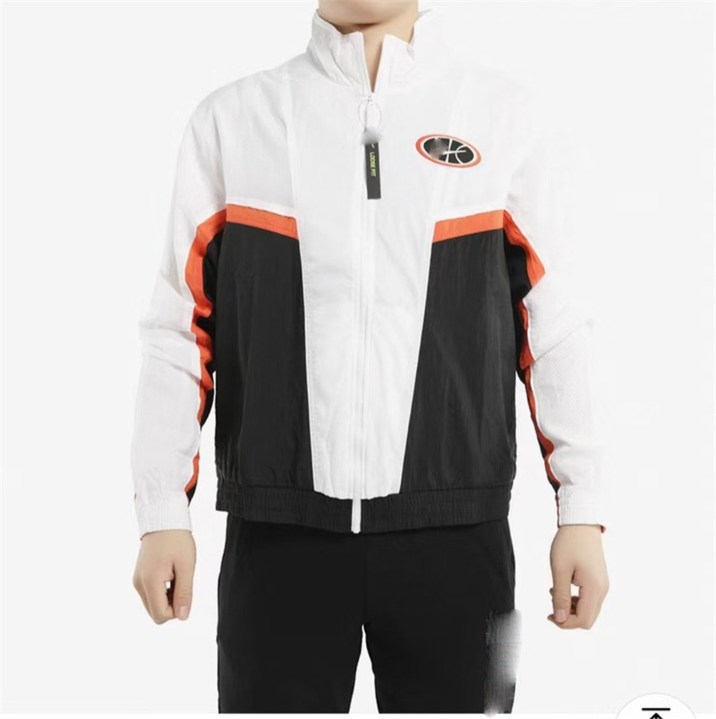 2026 New Casual Streetwear Trendy Layered Versatile Breathable Windproof Patchwork Unisex Stand Collar Cardigan Windbreaker