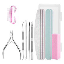 海绵豆腐块甲指锉砂条美甲卸甲套装 打磨条抛光条美甲工具套装