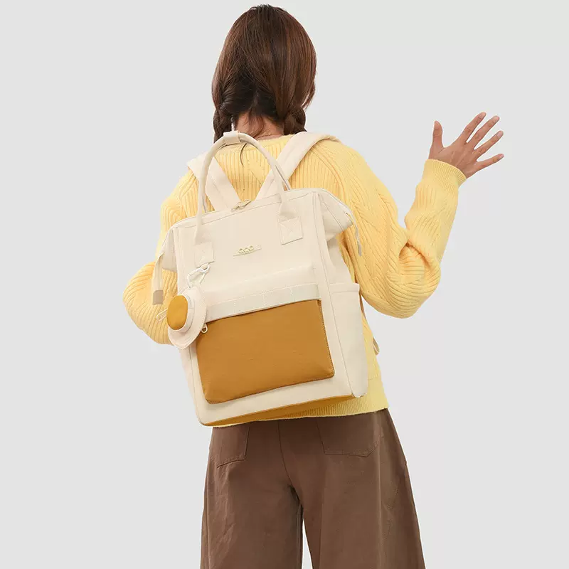 新款简约防水轻便外出手提包多功能包双肩时尚孕妇新生婴儿妈咪包