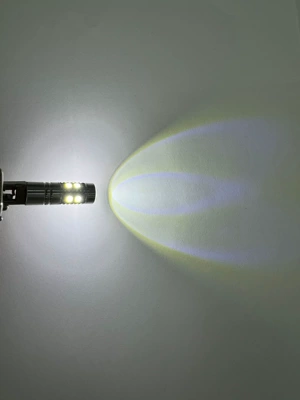 Car headlight fog light h1 100W white 100w led headlight high and low beam fog driving white bulb (Fog lamp) - white-light-h1