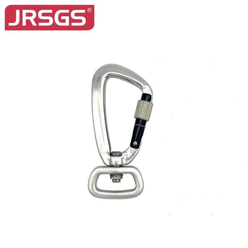 Factory Direct supply outdoor pet accessories hook rope belt traction ribbon buckle 7075 aviation aluminum alloy carabiner