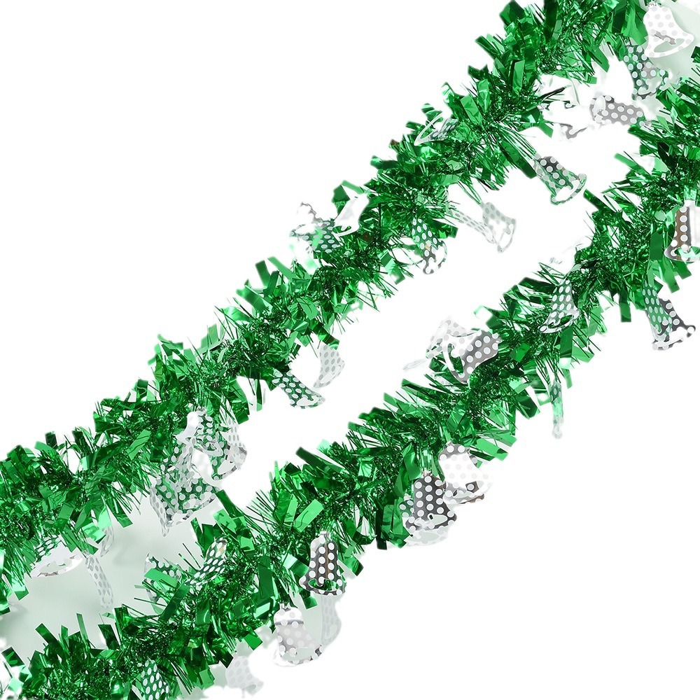 Transfronterizo Amazon Hot Sale decoración navideña campana colgante colorida decoración navideña tira de lana 9cm cifrado 2 metros