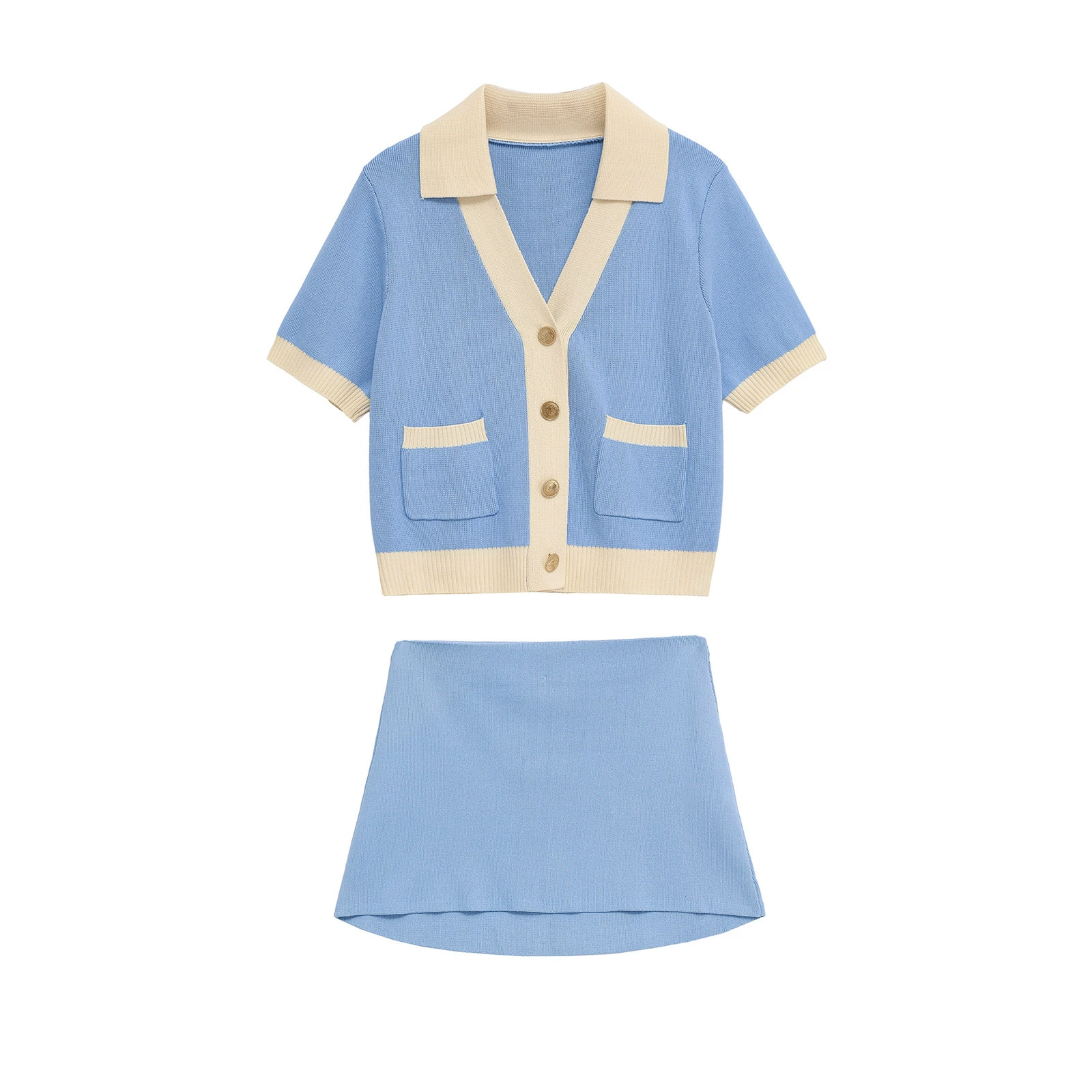 Эксклюзивная трансграничная европейская и американская мода AliExpress INS, популярная джинсовая куртка с капюшоном + джинсовые шорты с боковой отделкой