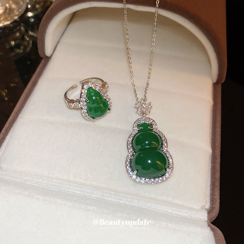 Nuevo estilo chino resina circón collar nacional moda fresca temperamento colgante collar de alta calidad todo-juego joyería para mujeres