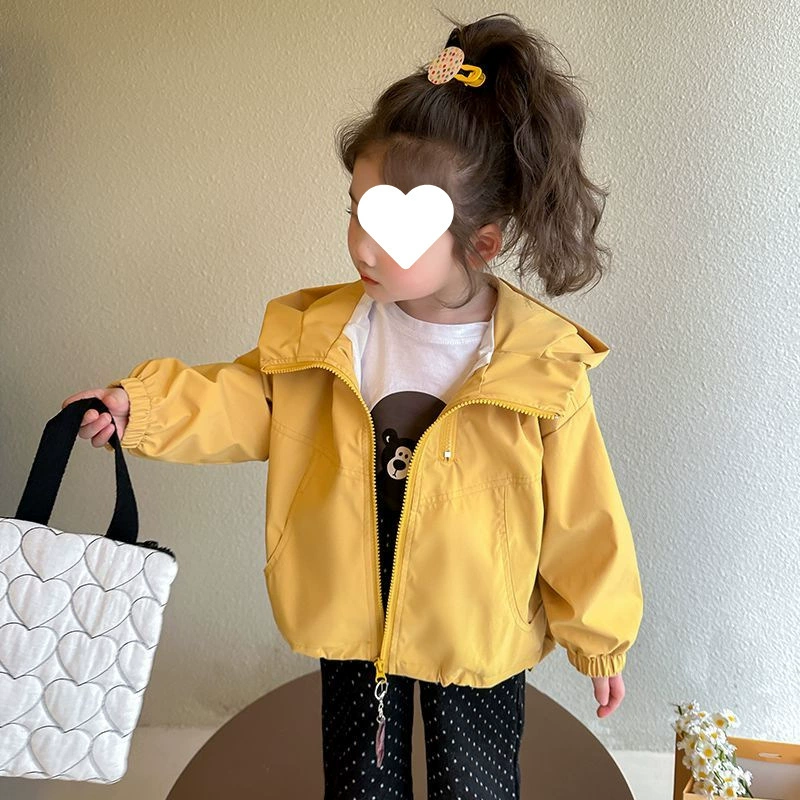 Детские куртки в корейском стиле весна-осень 2025, новые модные детские куртки, модные весенние толстовки с капюшоном для малышей