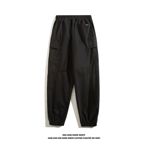 American Heavyweight Retro Work Pants for Men - Autumn Loose Straight Leg Plus Size Men's Casual Pants Trend Brand Wide Leg Pants for Men