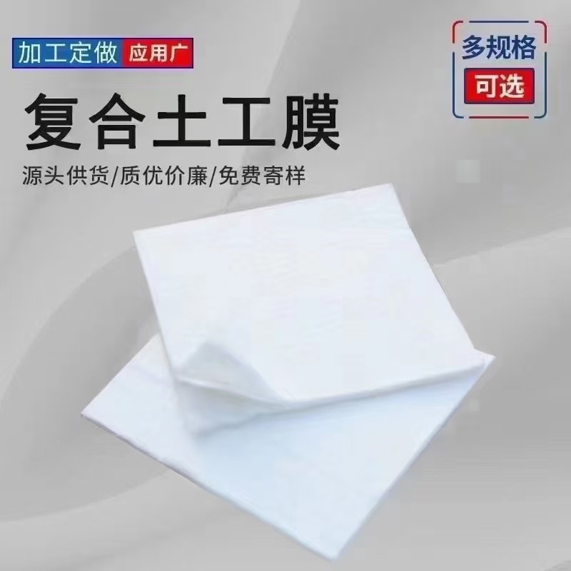 复合土工膜长丝布垃圾场河道HDPE防渗水利两布一膜人工湖抗老化