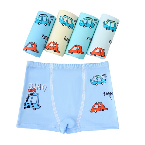 Boys' underwear stretch breathable boxer pants cartoon print boys' underwear small children's boxer briefs wholesale