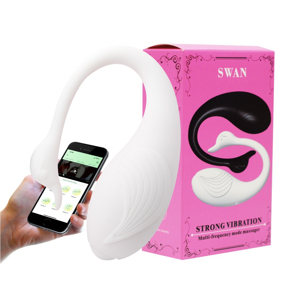 APP transfronteriza control remoto inalámbrico vibración huevo saltar cisne desgaste impermeable silencioso estimulación femenina masturbadora artículos para adultos