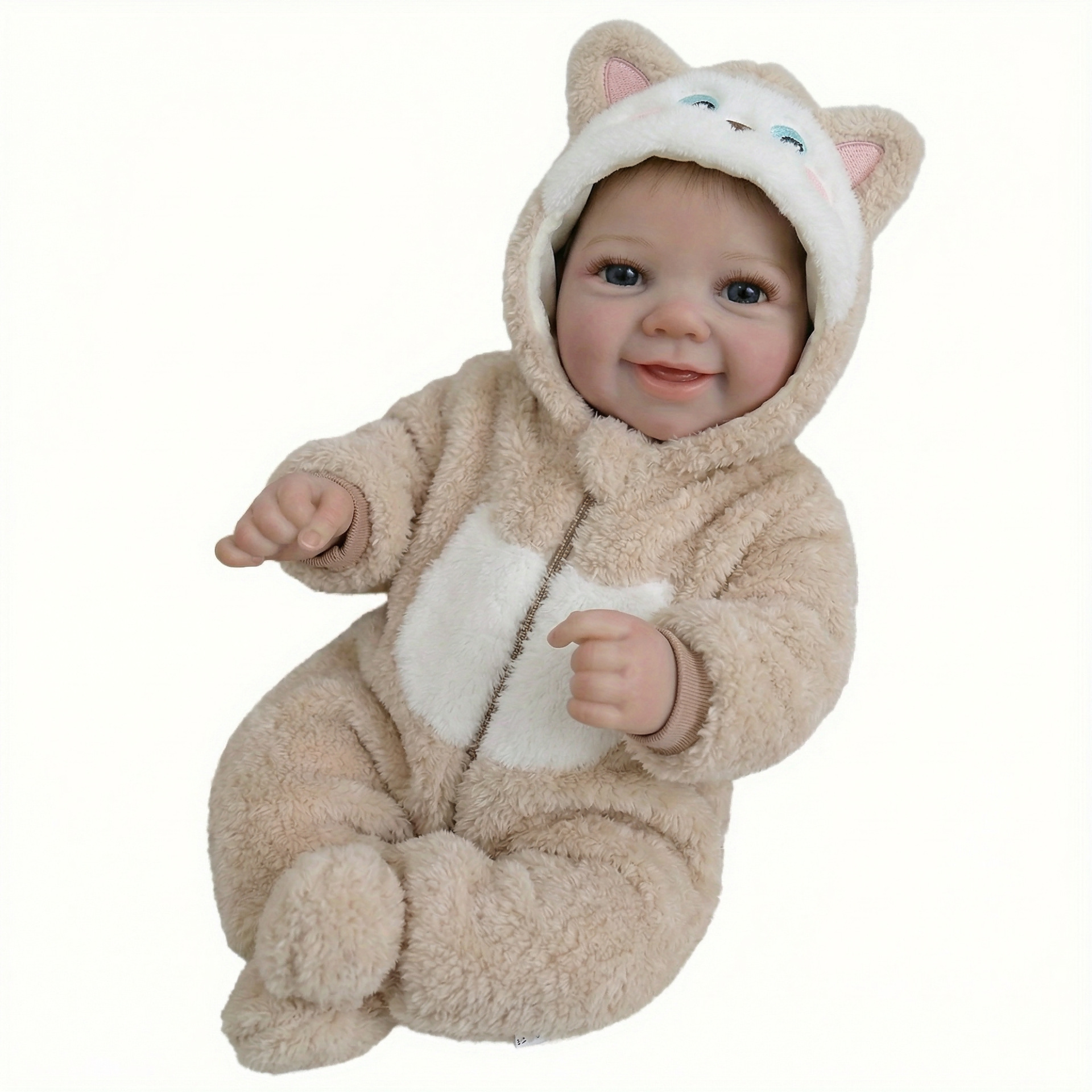 NPK 19 pulgadas camiseta de peluche vivienne muñeca de simulación de mano 3D piel veina filamento de sangre visible image 5
