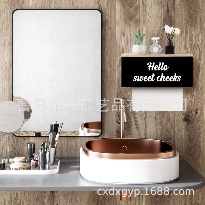 Wall-Mounted Wooden Bathroom Paper Towel Holder with Cover, Commercial C-Fold Z-Fold 70% off Paper Towel Dispenser Wall-Mounted Wooden Bathroom Paper Towel Holder with Cover, Commercial C-Fold Z-Fold 70% off Paper Towel Dispenser