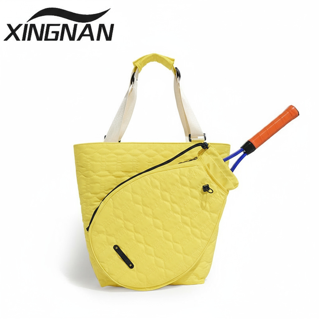 Bolsa de tenis portátil de hombro de gran capacidad bolsa de pelota de pico venta caliente transfronteriza de alto valor de ropa de mujer independiente bolsa de bádminton